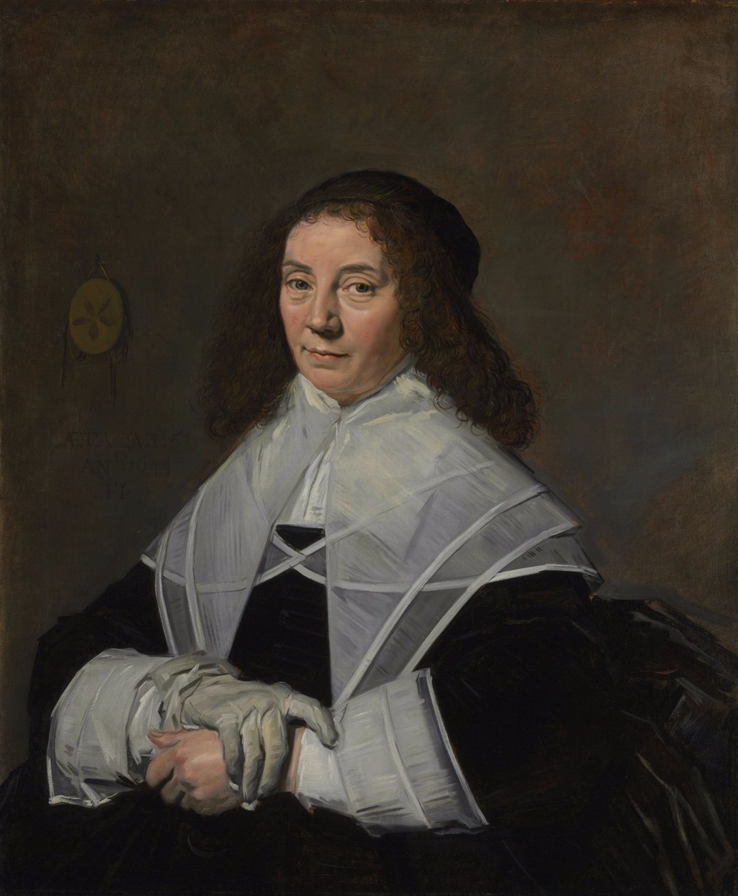 Nederländska: Porträtt av Dorothea Berck (1593-1684) Porträtt av Dorothea Berck av Frans Hals