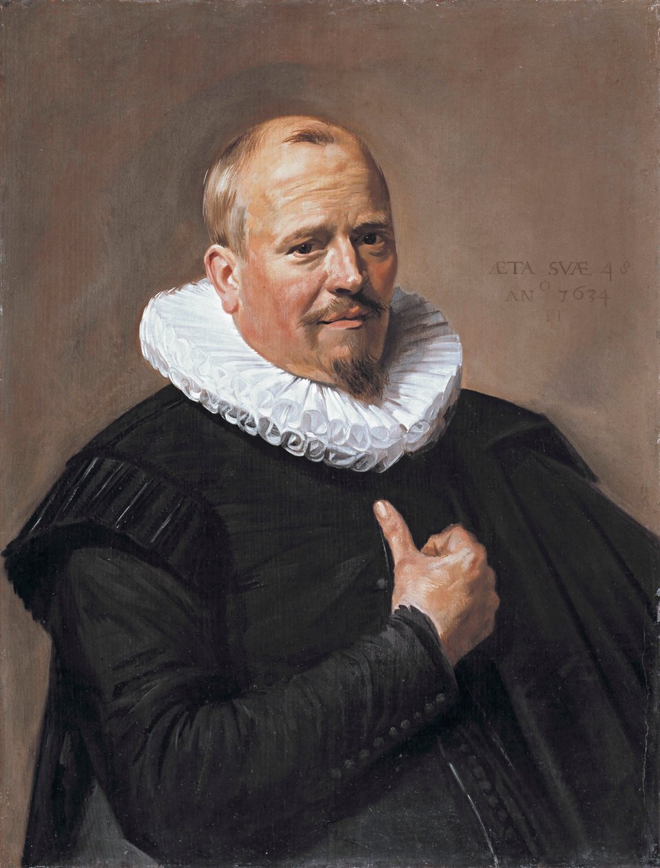 Holländska: Porträtt av en man Porträtt av en man av Frans Hals