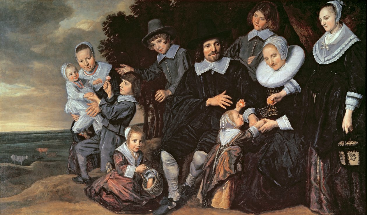 Familjegrupp i ett landskap, ca 1647-50 av Frans Hals
