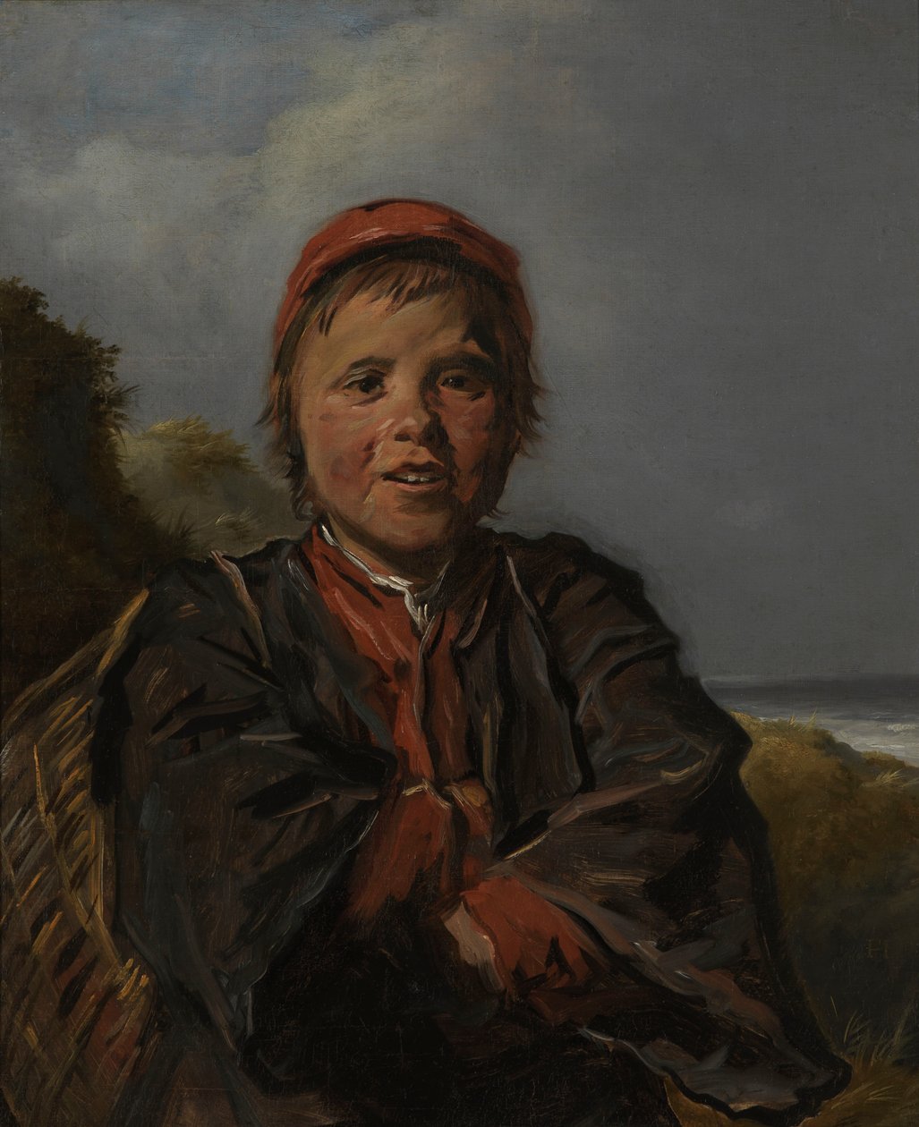 Fisherboy (olja på duk) av Frans Hals