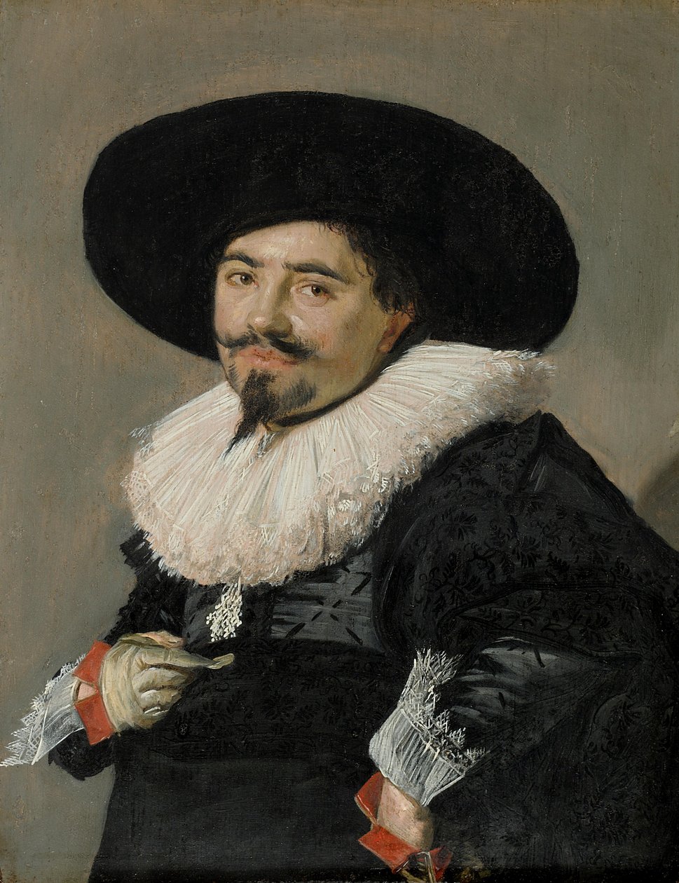 Tyska: Bildnis eines Mannes Porträtt av en man, möjligen Palamedes av Frans Hals