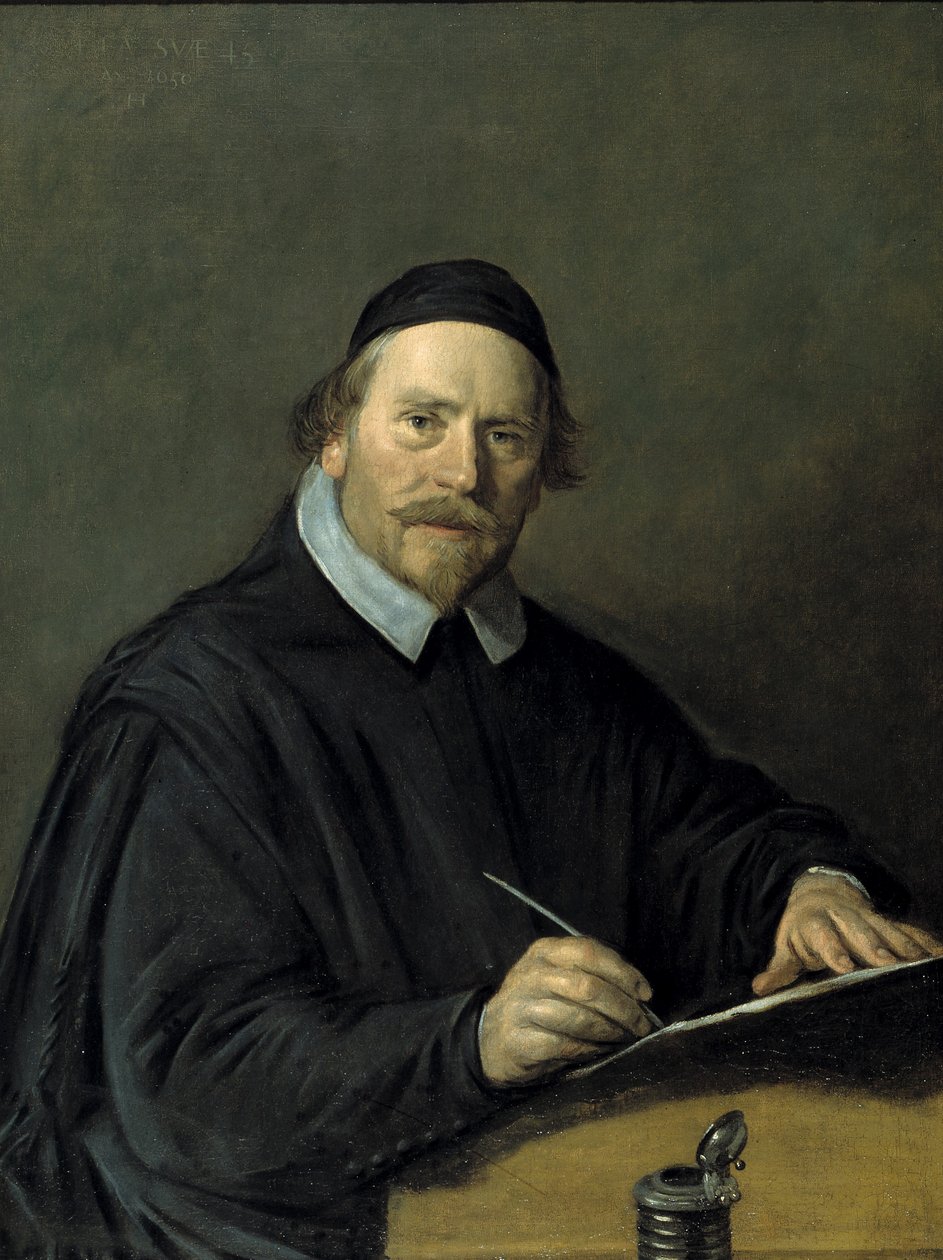 Nicolaas Stenius, eller Nicolaas van der Steen, katolsk kyrkoherde i Akersloot 1650 av Frans Hals