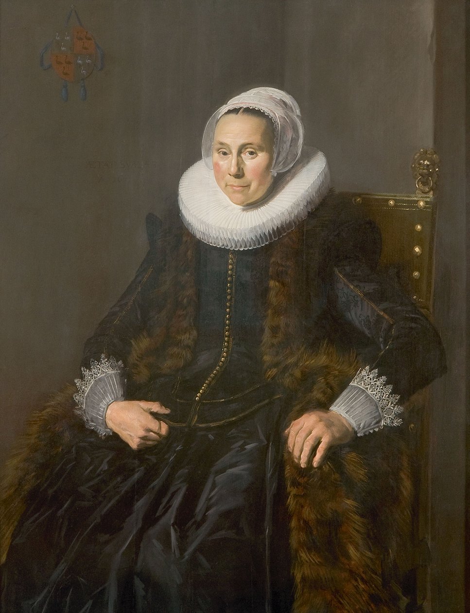 Porträtt av Cornelia Claesdr. Vooght (-) av Frans Hals