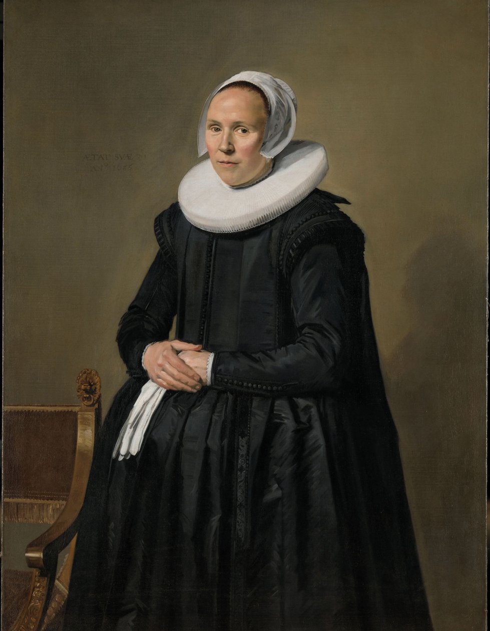 Porträtt av Feyntje van Steenkiste, 1635 av Frans Hals