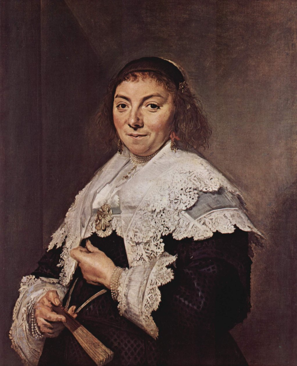 Porträtt av Maria Pietersdr Olycan (1607-1655) av Frans Hals