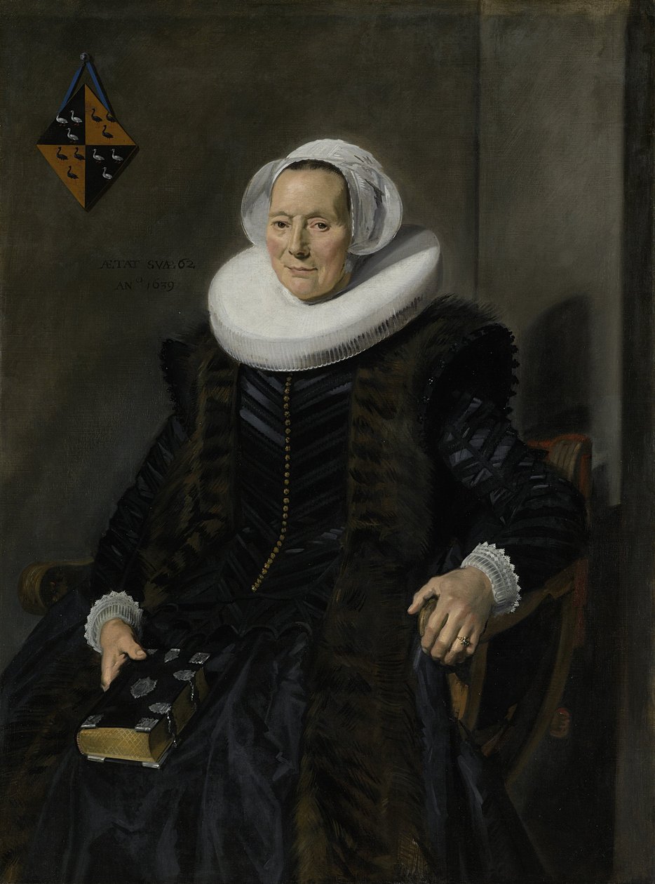 Porträtt av Maritge Claesdr Vooght av Frans Hals