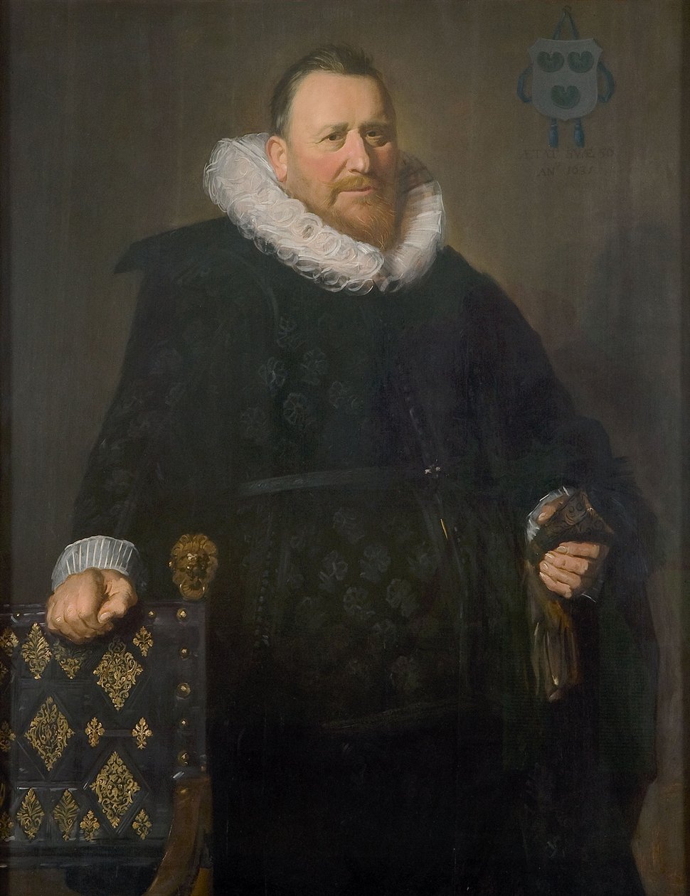 Porträtt av Nicholaes Woutersz. van der Meer (1574-1637) av Frans Hals