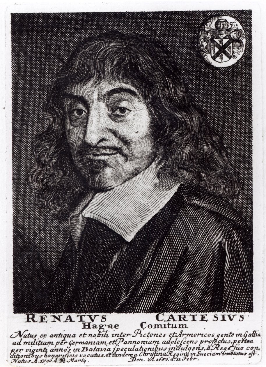 Porträtt av Rene Descartes (1596-1650) av Frans Hals