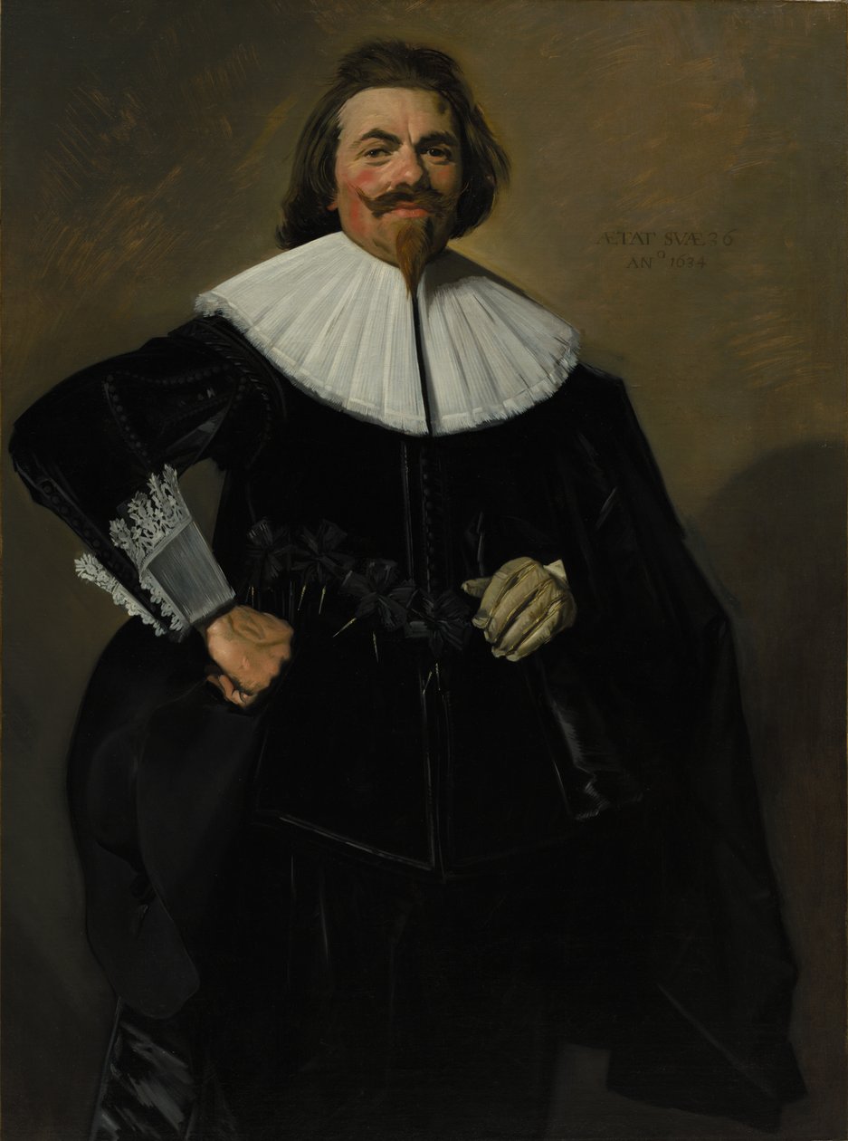 Porträtt av Tieleman Roosterman, 1634. av Frans Hals