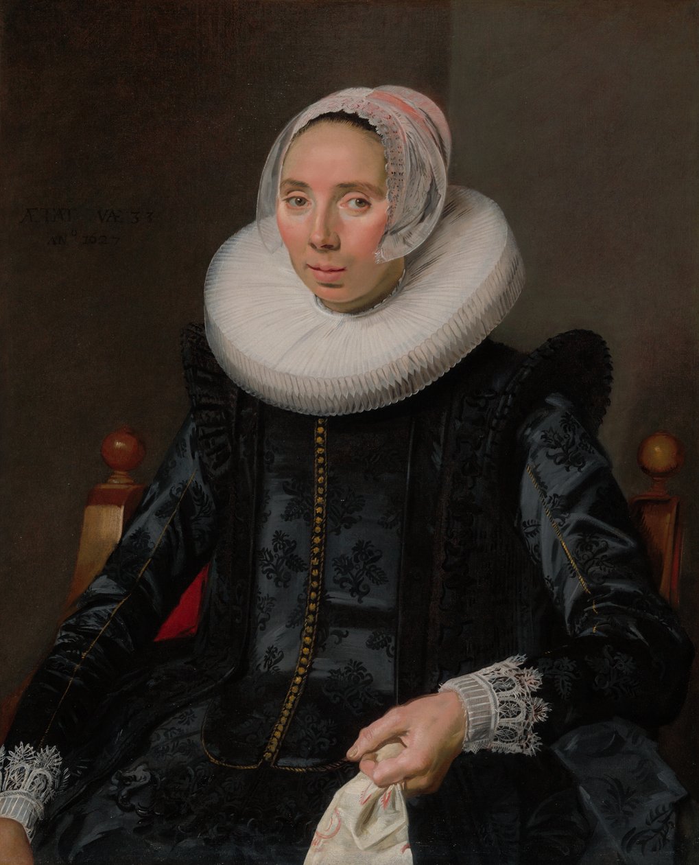 Porträtt av en dam av Frans Hals