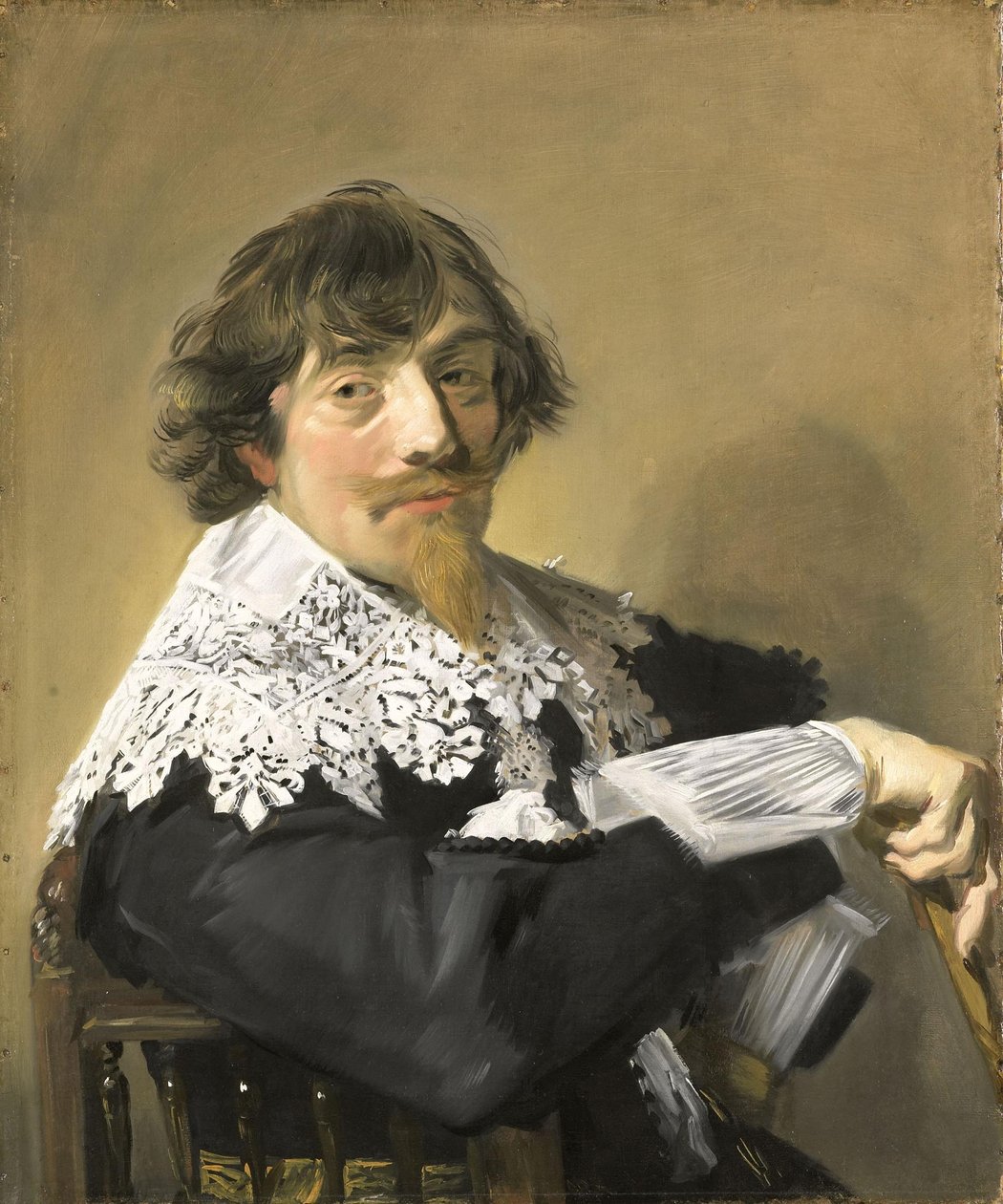 Porträtt av en man





















 Möjligen Nicolaes Hasselaer (1593-1635). Bryggare och kapten-major för en militärkår i Amsterdam av Frans Hals