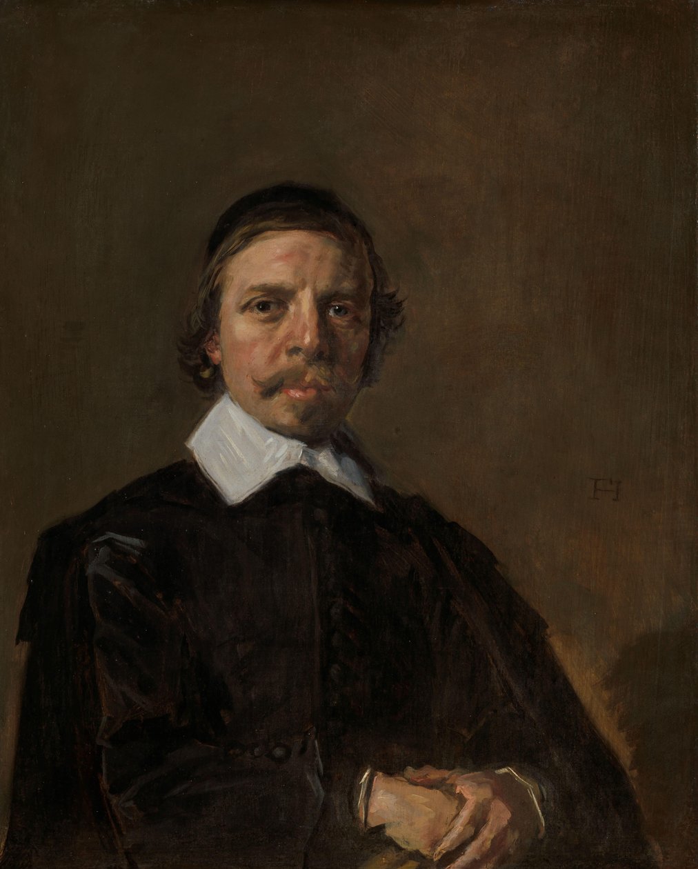 Porträtt av en man, möjligen en präst av Frans Hals