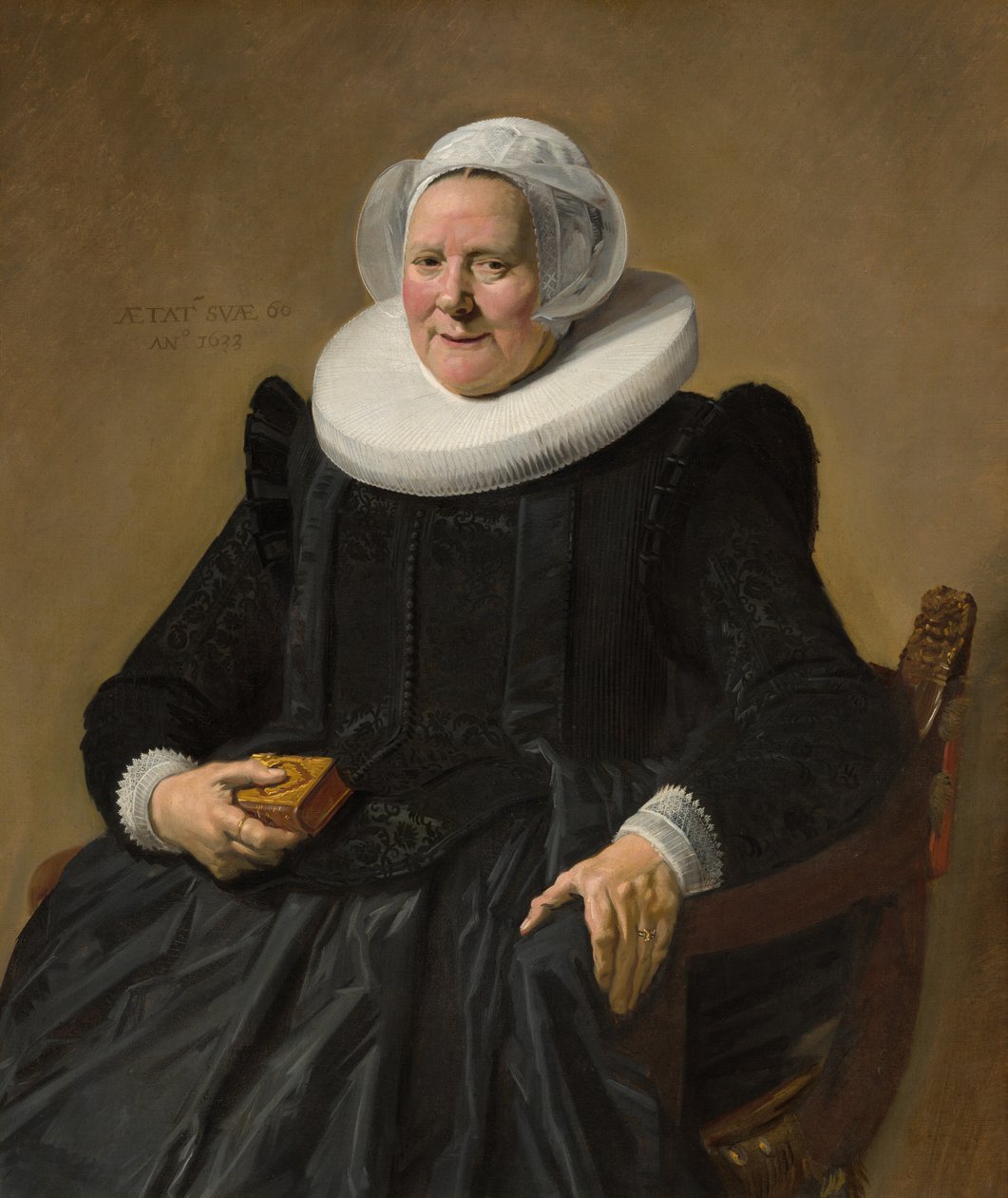 Porträtt av en sextioårig kvinna av Frans Hals