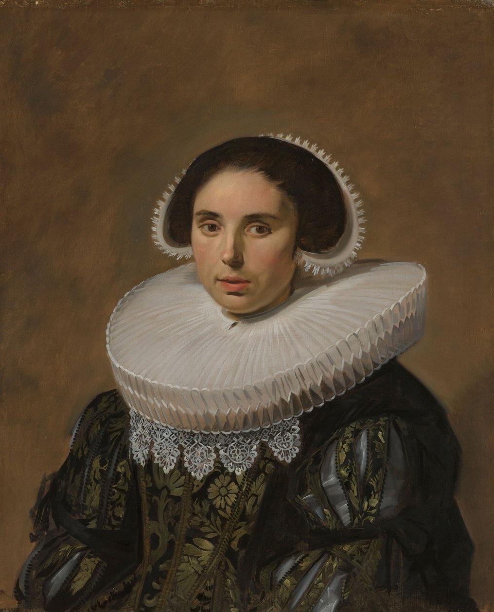 Porträtt av en kvinna, ca. 1635 av Frans Hals