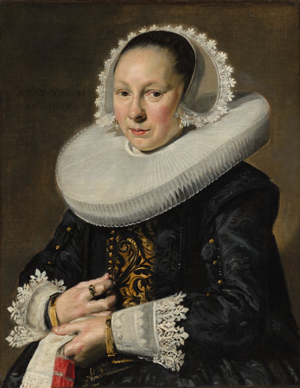 Porträtt av en kvinna, troligen Aeltje Dircksdr. Far av Frans Hals