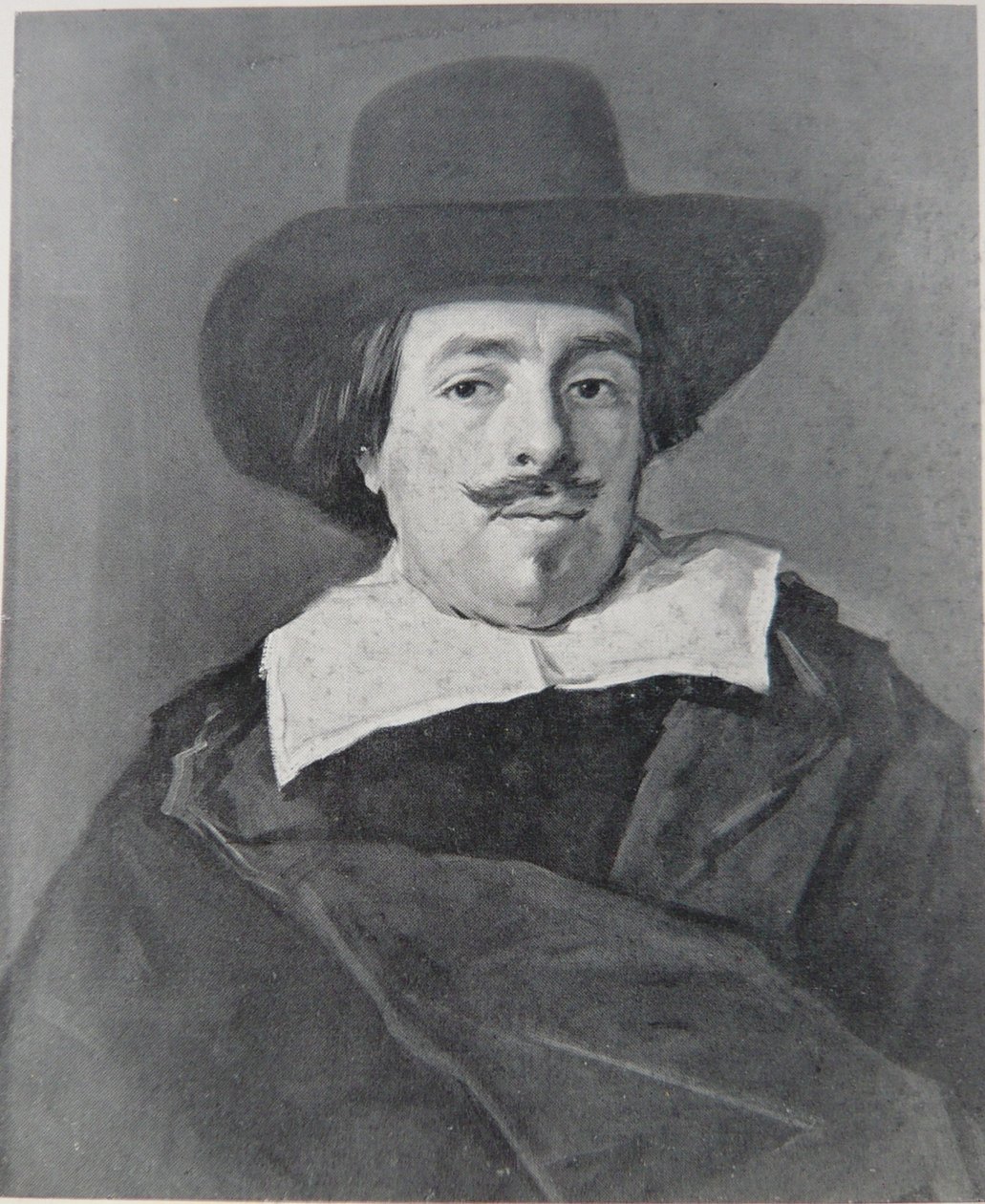 Porträtt av en man vänd framåt av Frans Hals