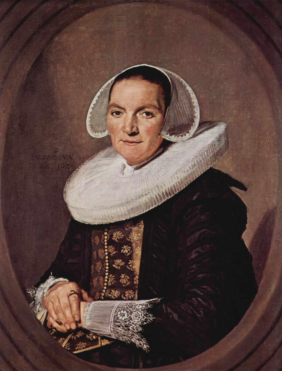 Porträtt av en kvinna av Frans Hals