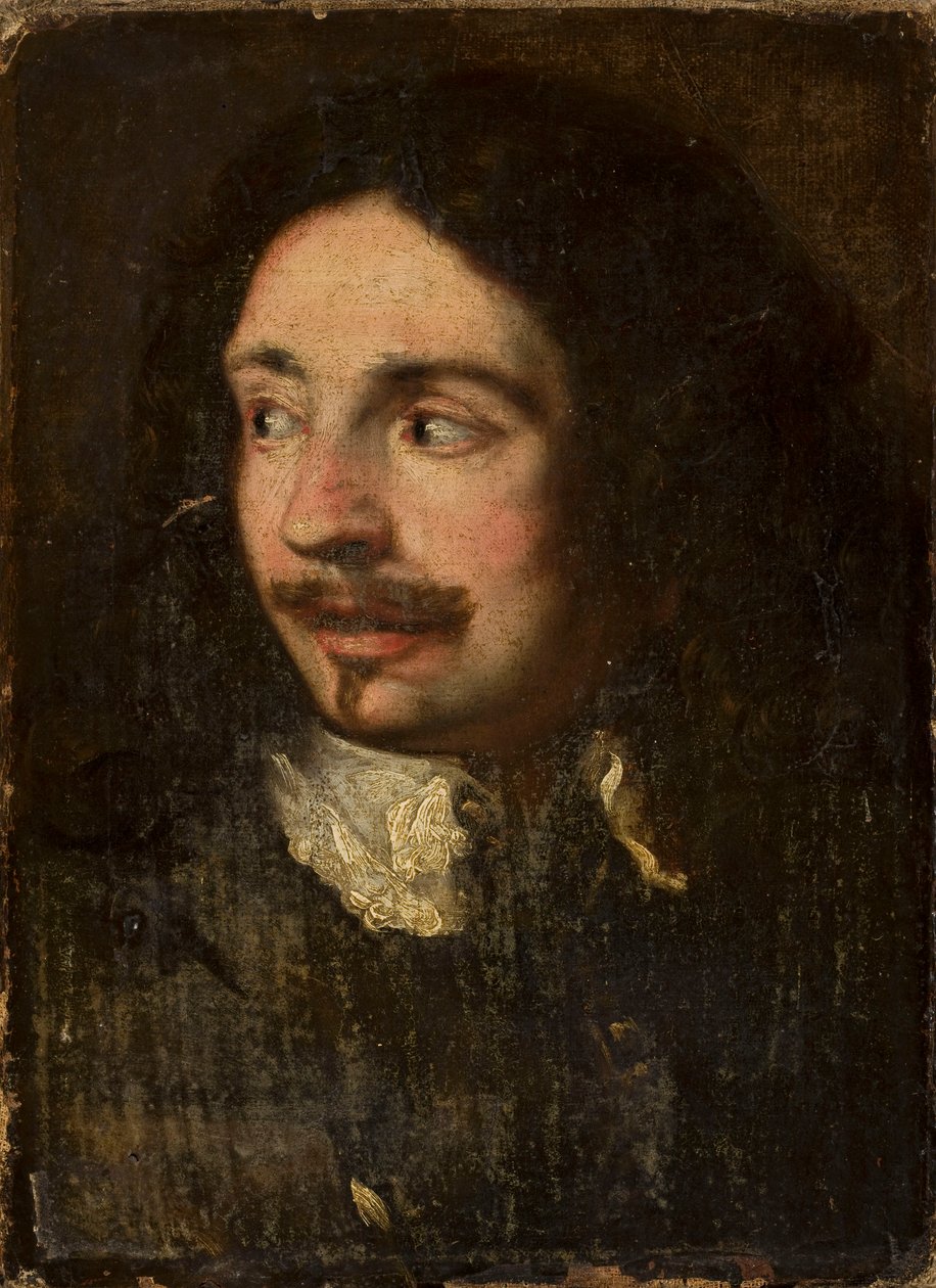 Studie av ett mansporträtt av Frans Hals