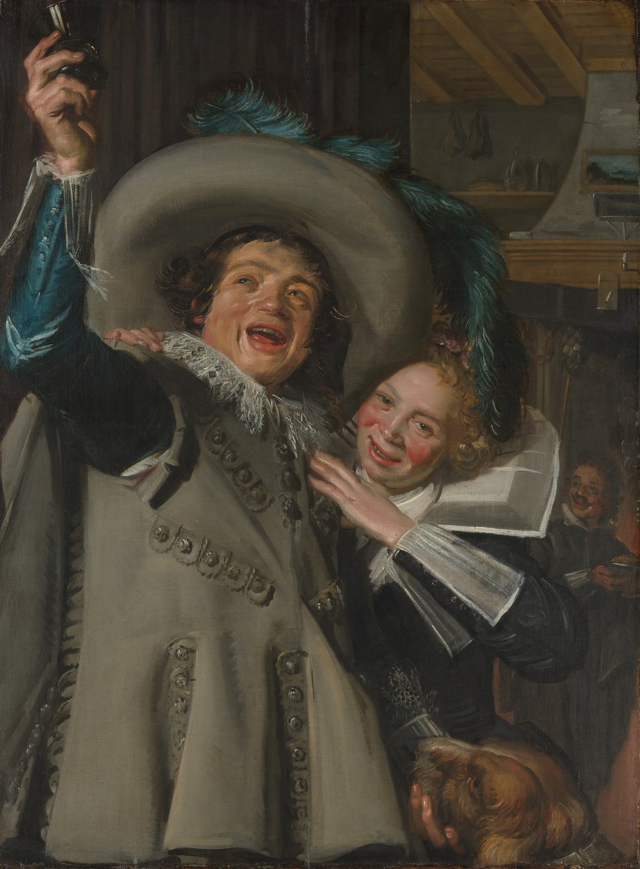 Ung man och kvinna på ett värdshus, 1623. av Frans Hals