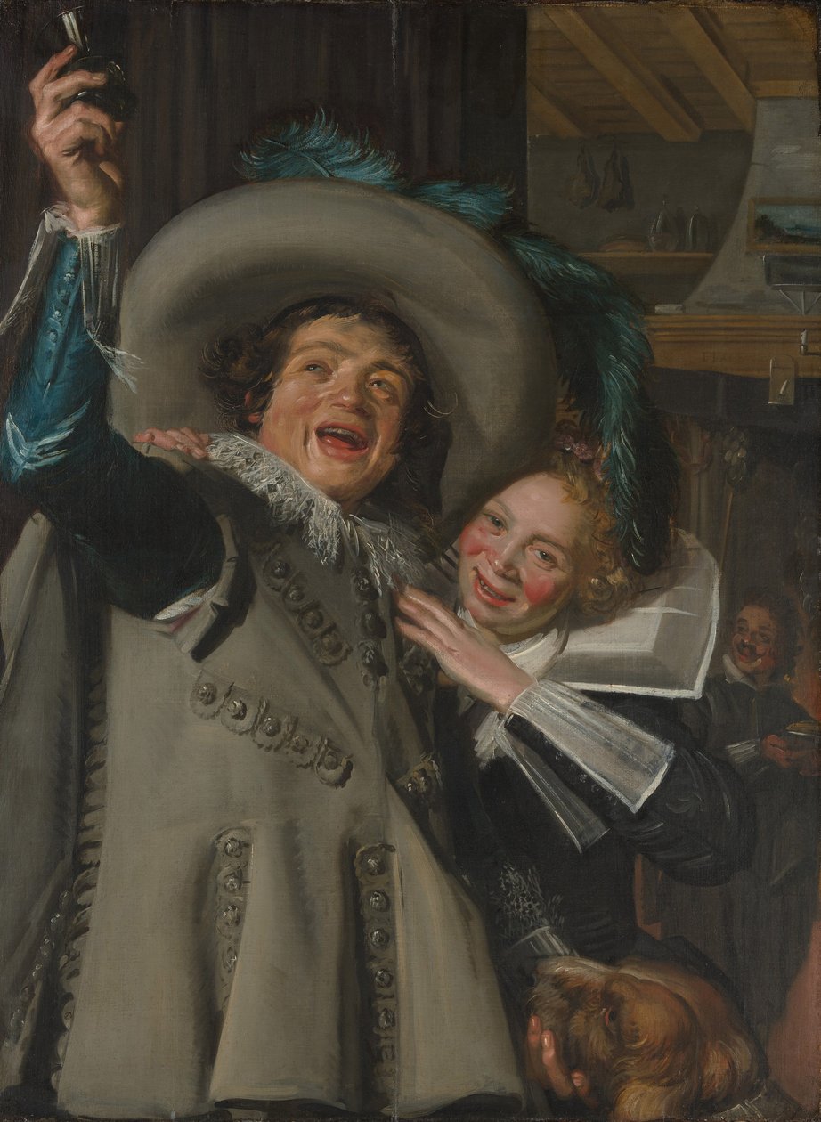 Ung man och kvinna på ett värdshus av Frans Hals