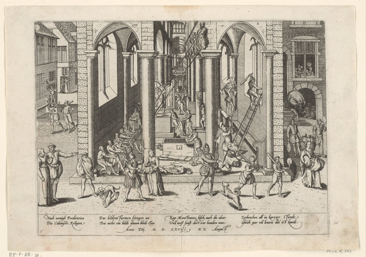 Ikonoklasm, 1566 Serie 5: Dutch Events, 1566-1570 (serietitel) av Frans Hogenberg