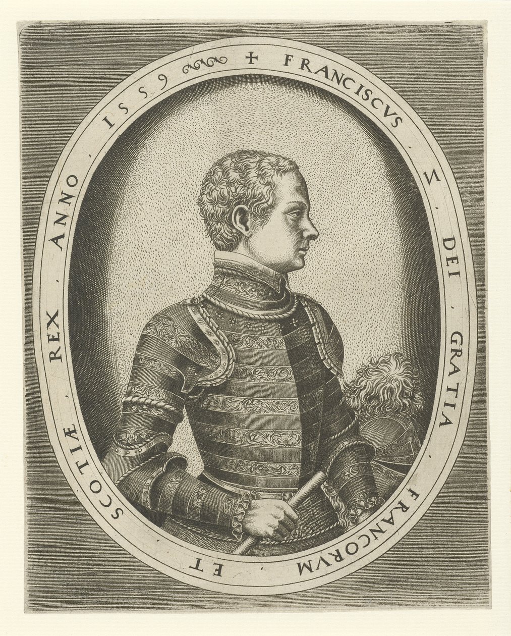 Porträtt av Frans II av Frankrike 1544-1560, 1559 av Frans Huys