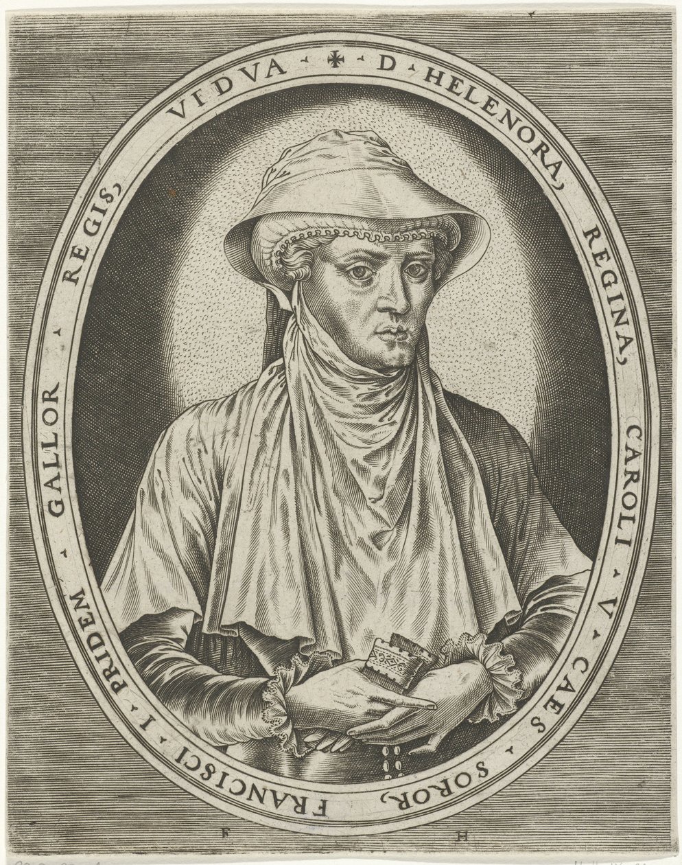 Porträtt av Eleanor av Habsburg Porträtt av kungar, drottningar, prinsar och prinsessor (serietitel) av Frans Huys