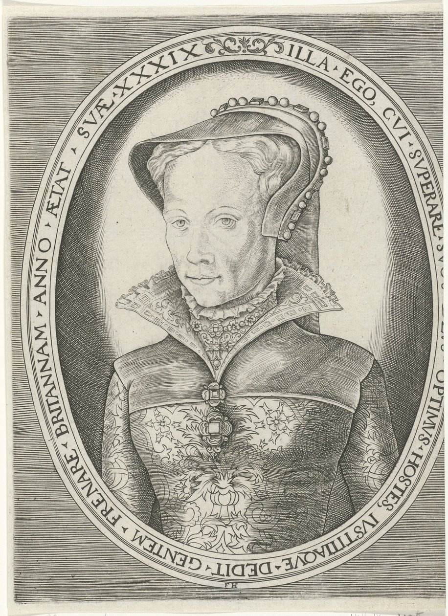 Porträtt av Maria I Porträtt av kungar, drottningar, prinsar och prinsessor (serietitel) av Frans Huys