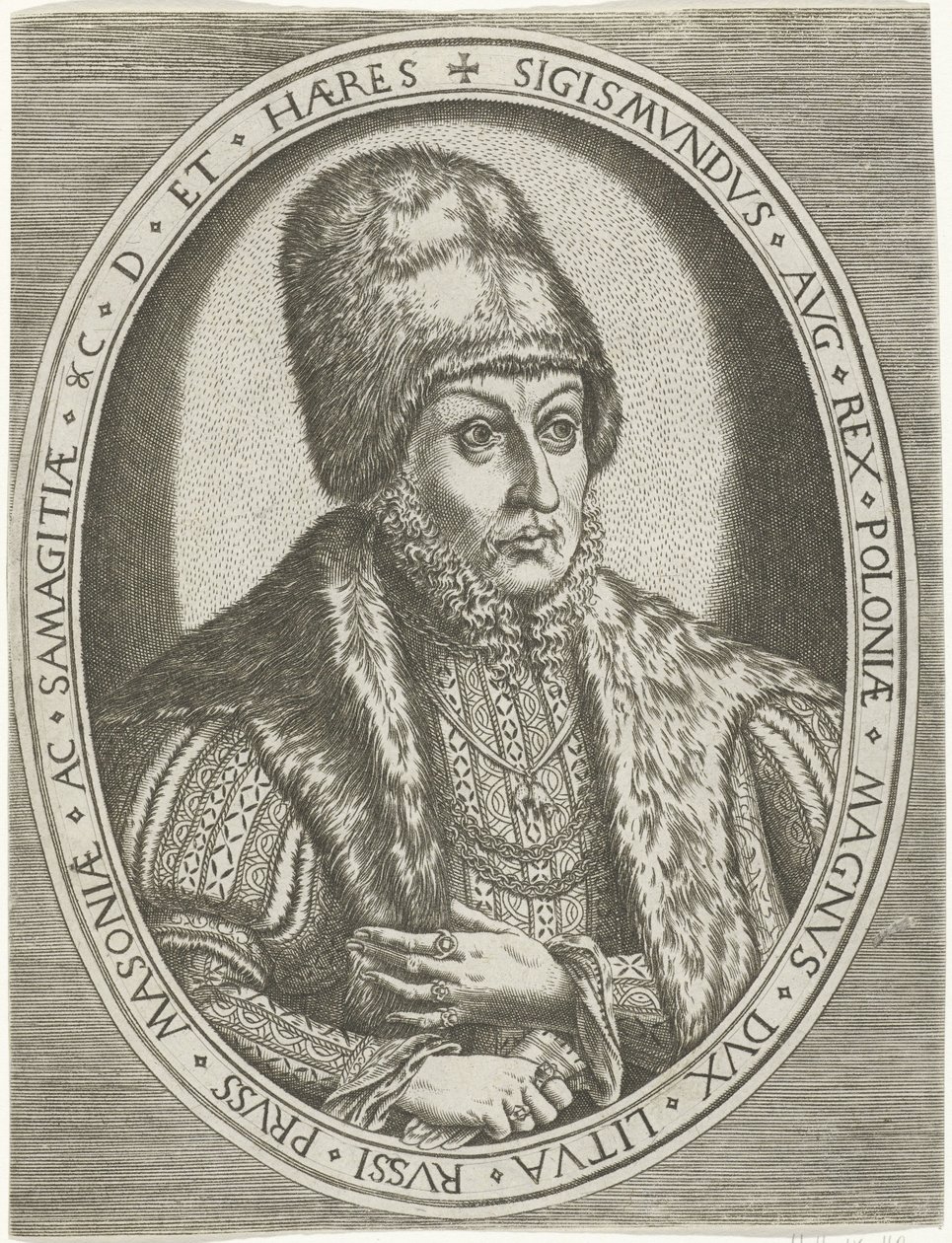 Porträtt av Sigismund II augusti Porträtt av kungar, drottningar, prinsar och prinsessor (serietitel) av Frans Huys