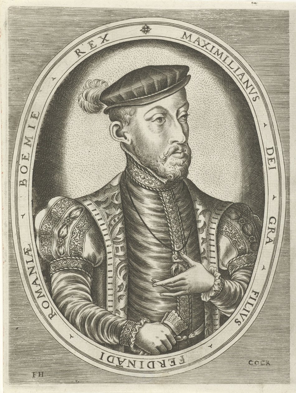 Porträtt av kejsar Maximilian II Porträtt av kungar, drottningar, prinsar och prinsessor (serietitel) av Frans Huys