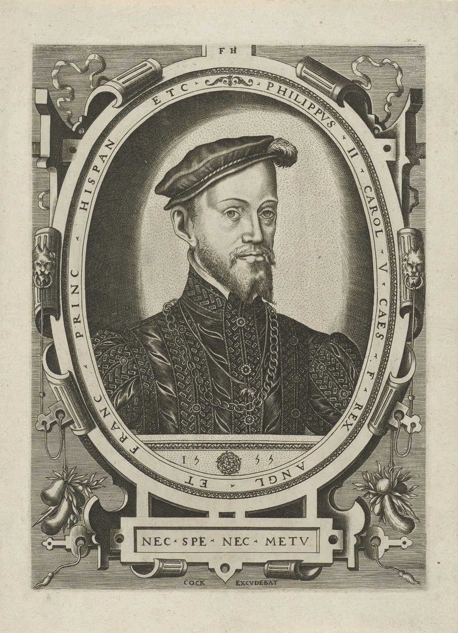 Porträtt av kung Filip II av Spanien av Frans Huys
