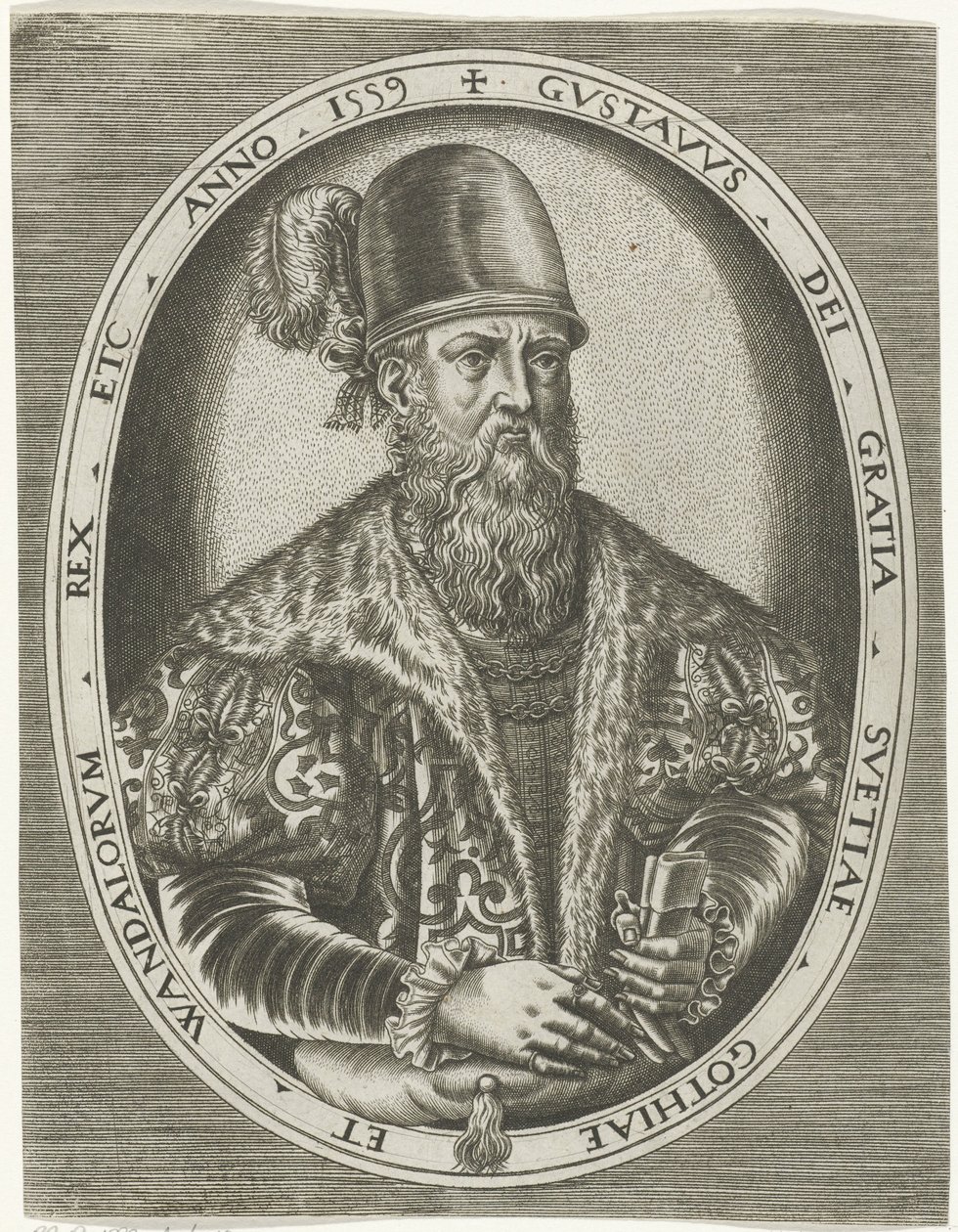 Porträtt av kung Gustav I av Sverige Porträtt av kungar, drottningar, prinsar och prinsessor (serietitel) av Frans Huys