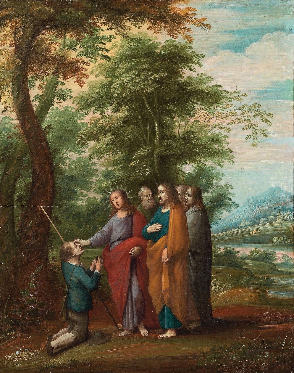 Scener från Kristi liv och hans läror (olja på panel) av Frans III (attr. to) Francken