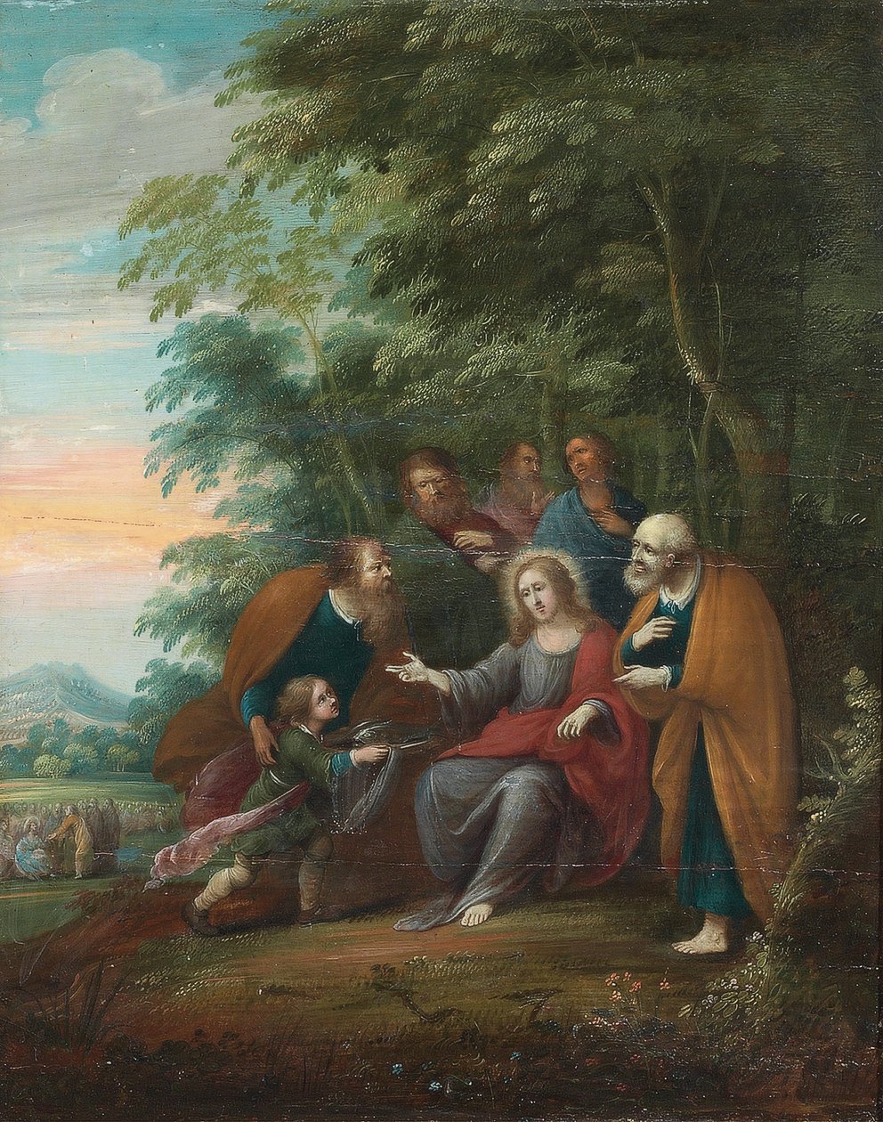 Scener från Kristi liv och hans läror (olja på panel) av Frans III (attr. to) Francken