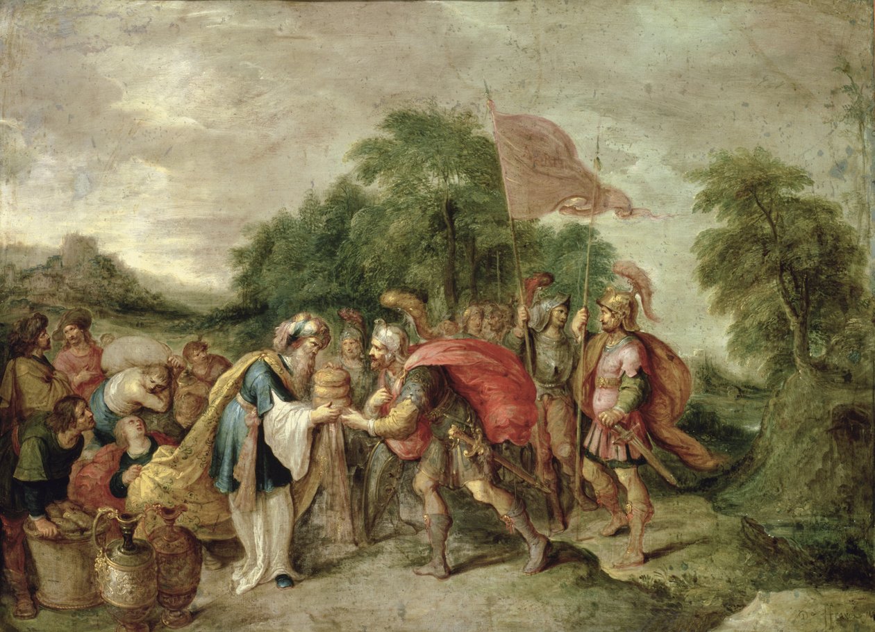 Abrahams och Melkisedeks möte av Frans II Francken