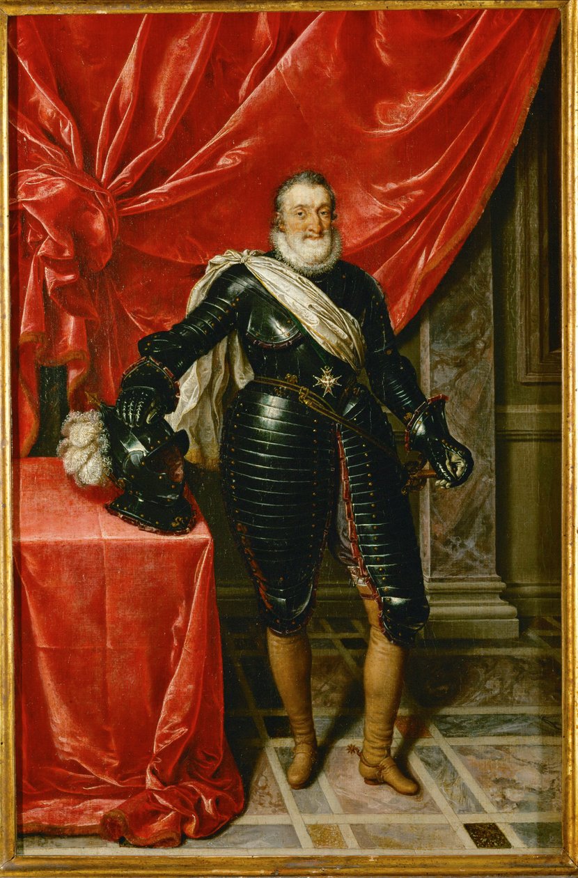 Henri IV, kung av Frankrike, i rustning ... av Frans II Pourbus