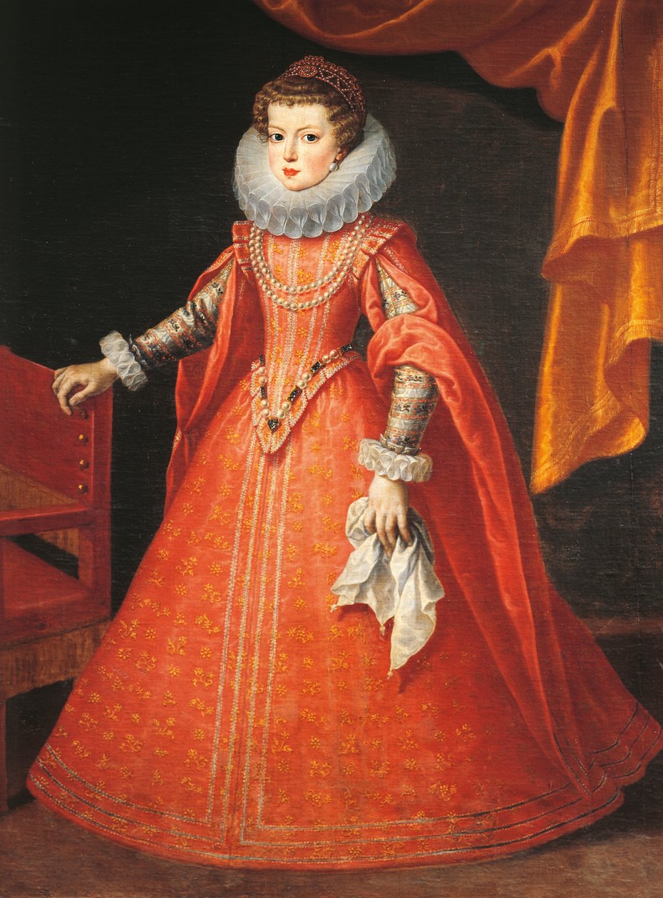 Porträtt av Elizabeth av Frankrike (Versailles av Frans II Pourbus