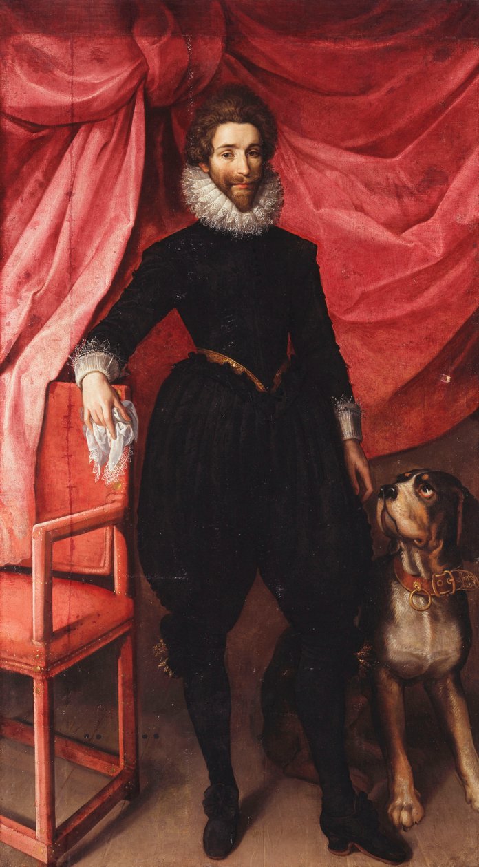 Porträtt av Henri de Lorraine, hertig av Guise, kallad Le Bafafre av Frans II Pourbus