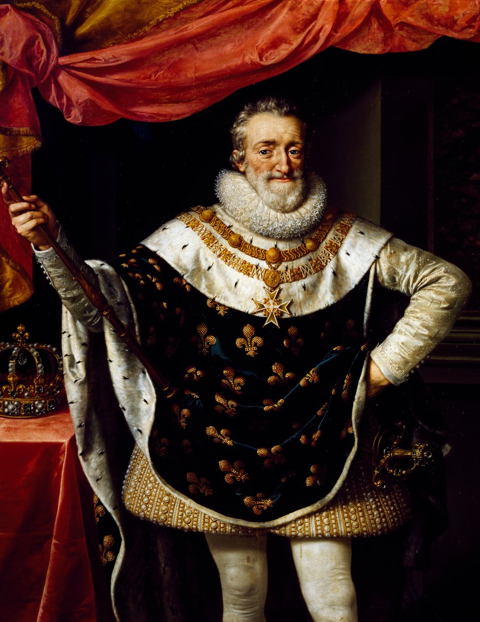 Porträtt av Henrik IV av Frankrike (Pau av Frans II Pourbus