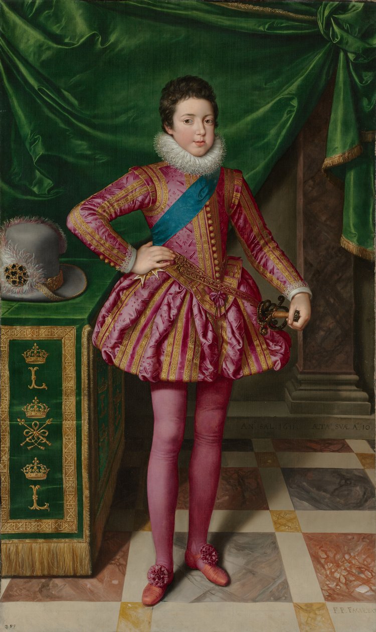 Porträtt av kung Ludvig XIII av Frankrike, 1611 av Frans II Pourbus