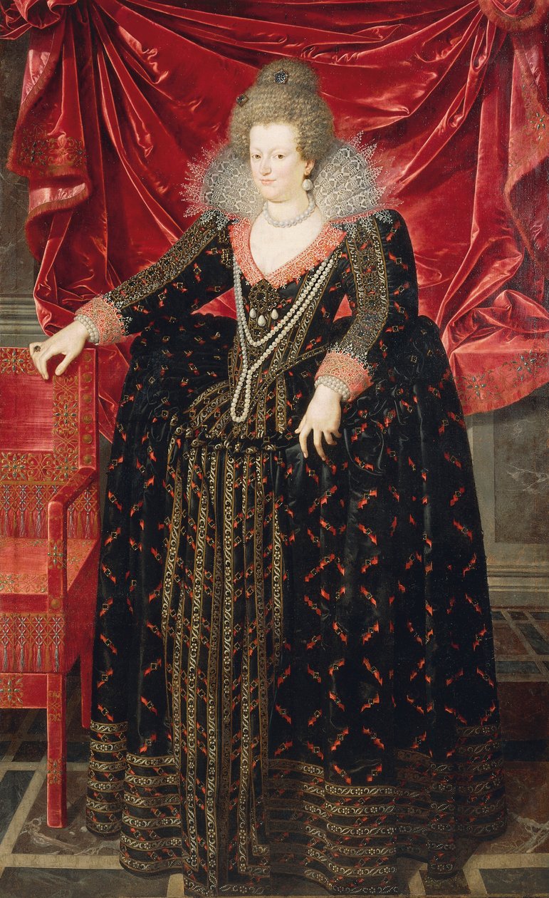 Porträtt av Maria de Medici (Florens av Frans II Pourbus