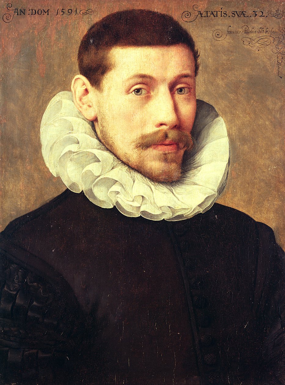 Porträtt av en man, 32 år av Frans II Pourbus