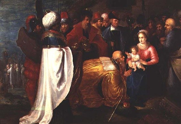Tillbedjan av Magi av Frans II the Younger Francken
