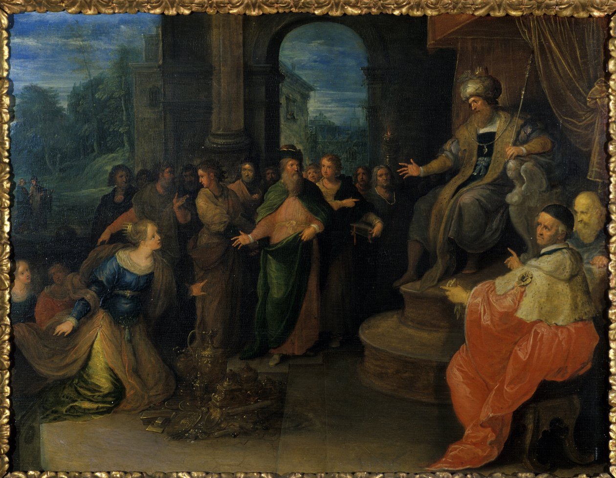 Drottningen av Saba före Salomo, före 1640 av Frans II the Younger Francken