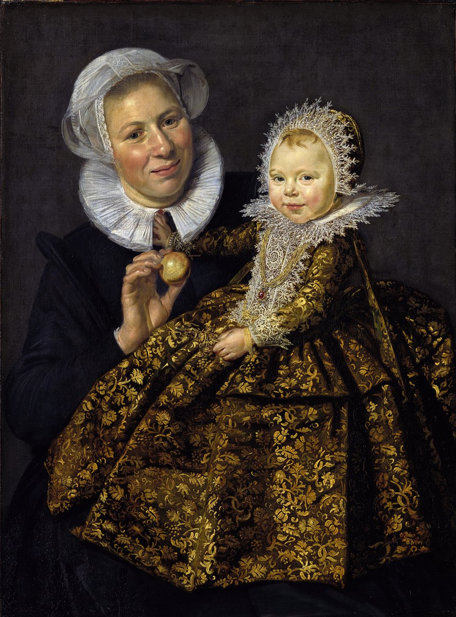 Catharina Hooft med sin sjuksköterska av Frans I Hals