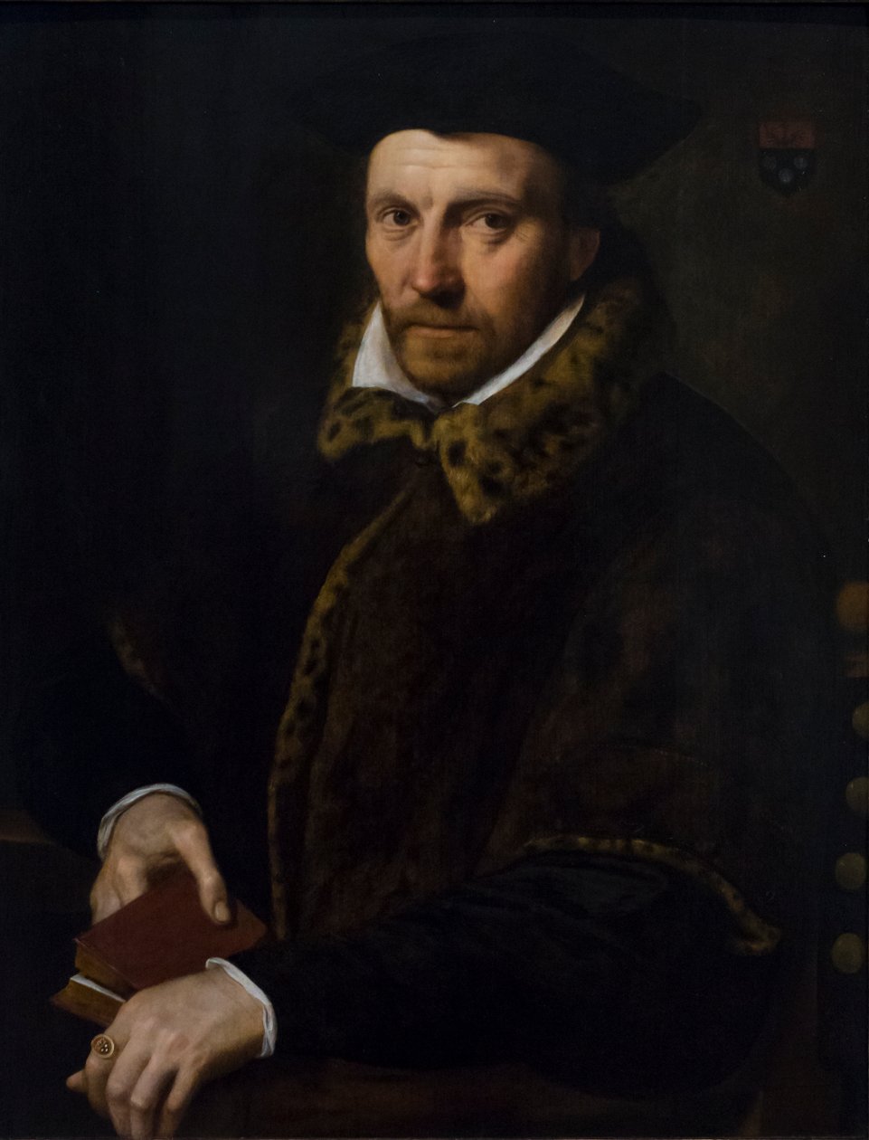 Porträtt av Dom Andreas Boulingier, ca 1580 (olja på ek) av Frans I Pourbus