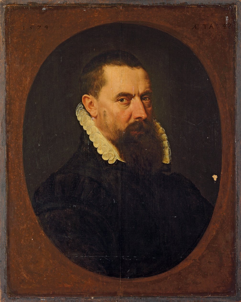 Porträtt av en skäggig herre, 1574 av Frans I Pourbus