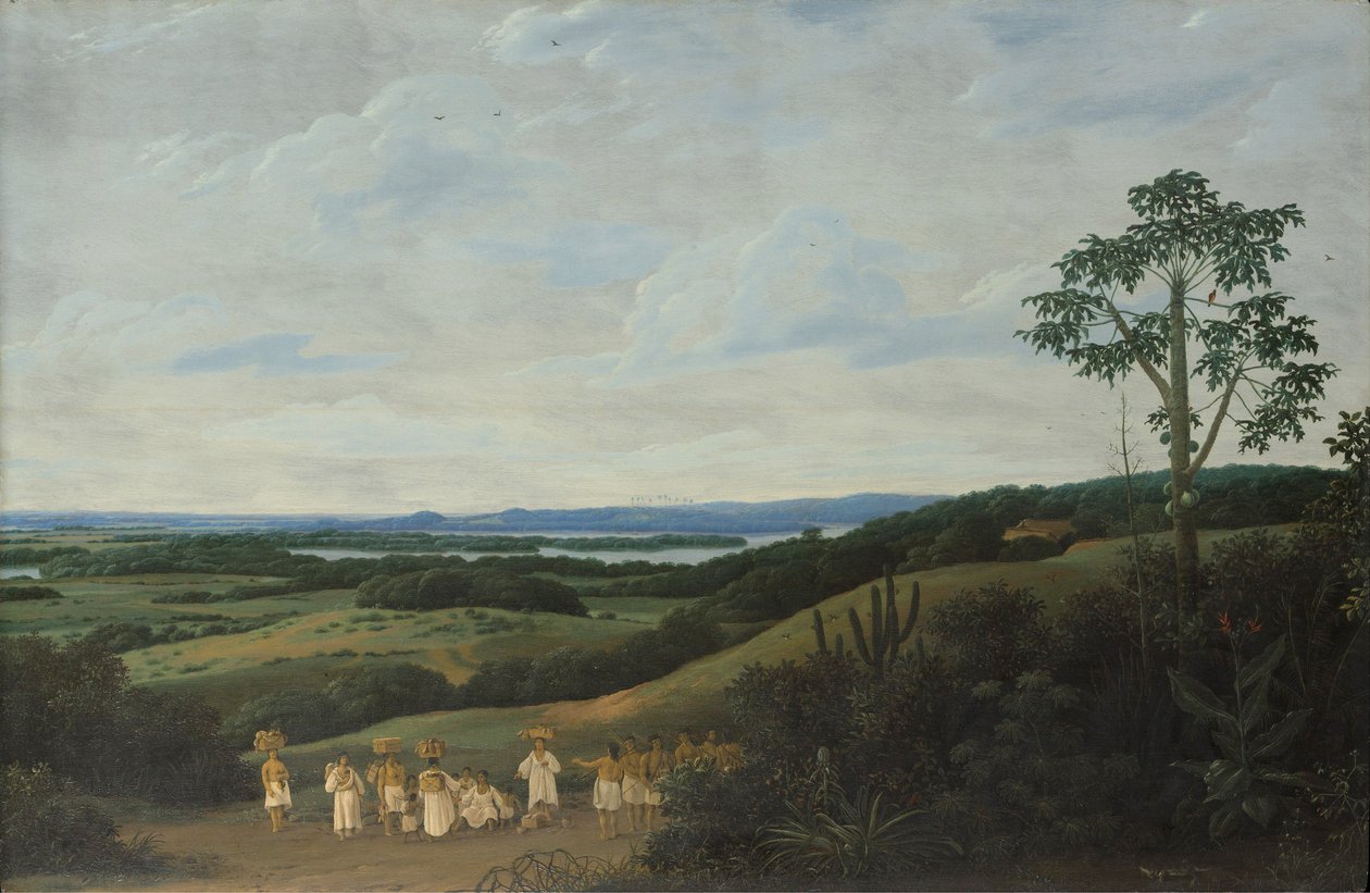 Ett brasilianskt landskap av Frans Post