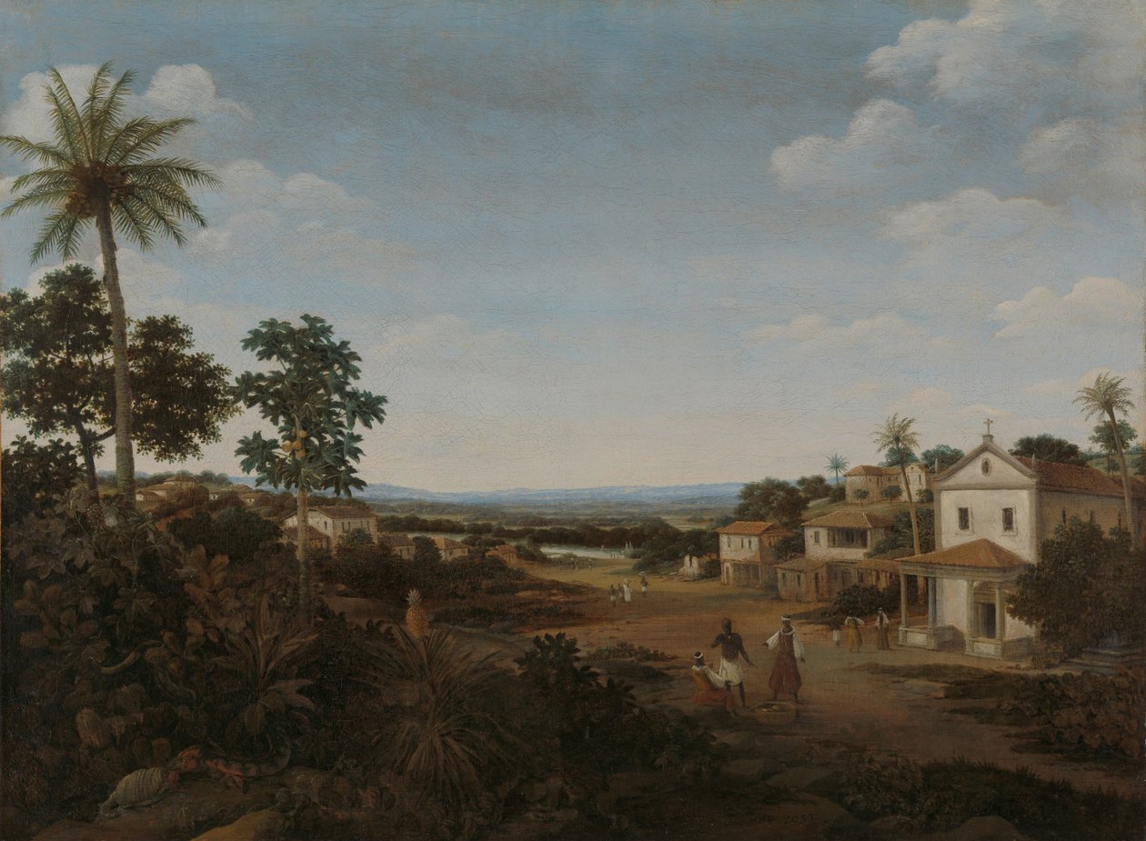 Landskap i Brasilien av Frans Post