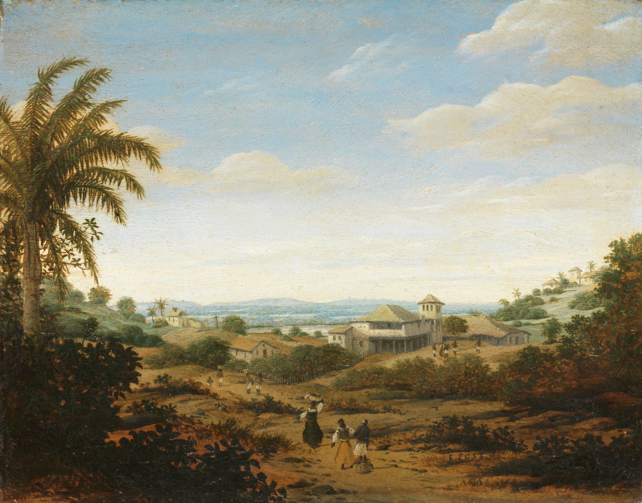 Landskap vid floden Senhor de Engenho, Brasilien Landskap vid floden Senhor de Engenho, Brasilien av Frans Post